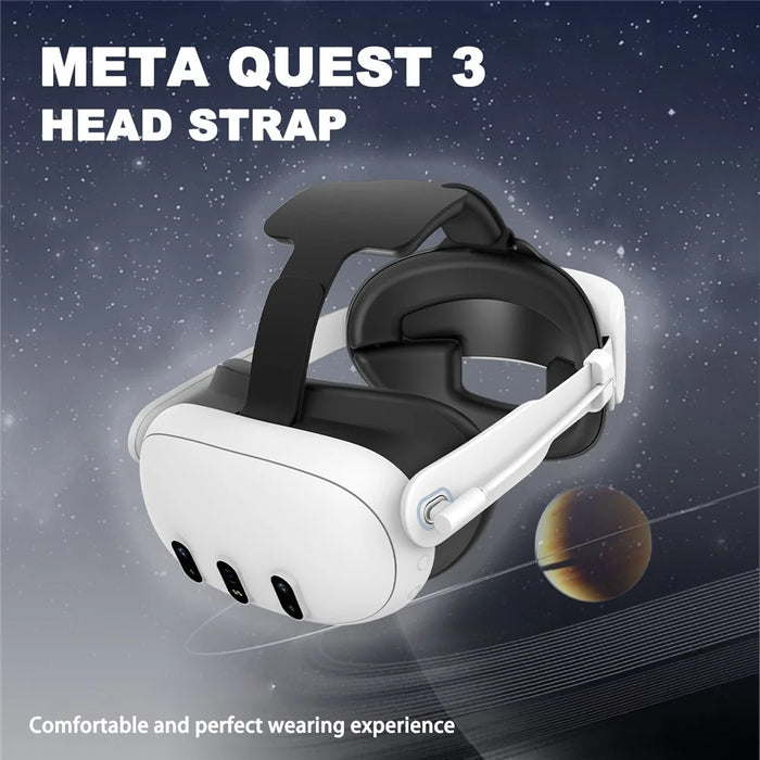 CT3 For Meta Quest 3 VR Glasses Replacement Head Strap with Built-in 6000mAh Battery - 4