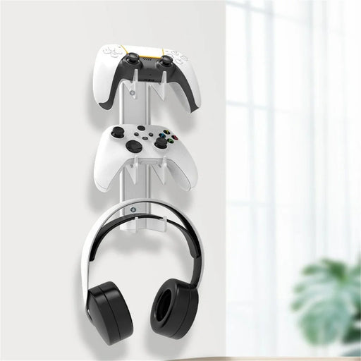 IPLAY For PS5 / PS4 / Xbox / Switch Game Controller Holder Wall Mounted Stand Headphone Hanger - 2