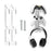 IPLAY For PS5 / PS4 / Xbox / Switch Game Controller Holder Wall Mounted Stand Headphone Hanger - 7