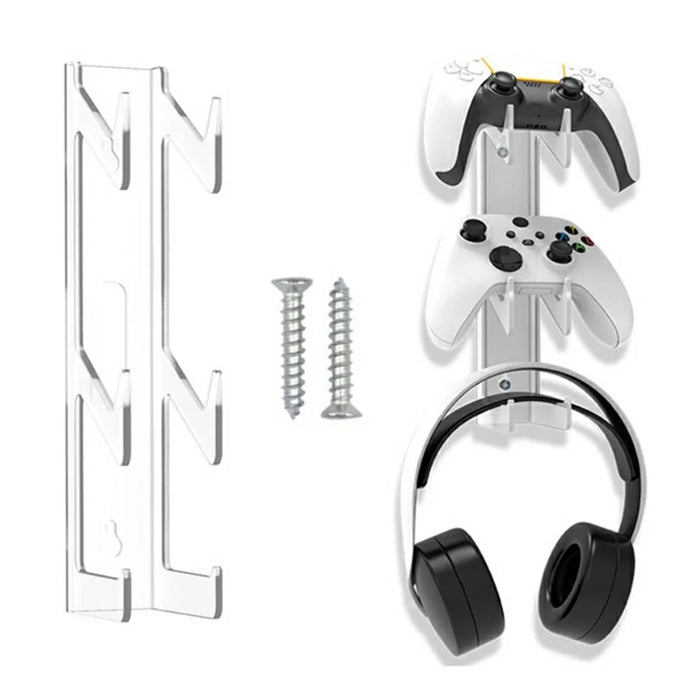 IPLAY For PS5 / PS4 / Xbox / Switch Game Controller Holder Wall Mounted Stand Headphone Hanger - 7