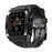 SHELLBOX For Apple Watch Series SE3 / SE2 / SE1 /  6 / 5 / 4 44mm / Series 7 / 8 45mm Metal Watch Frame Case with Strap - Black - 1