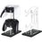 Acrylic Clear Controller Display Stand 2 Tiers Game Controller Holder Dual Controller Stand - Black - 1