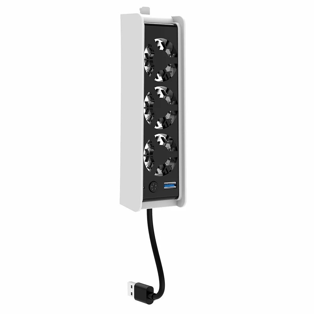 IPEGA PG-P5S004 Cooling Fan for PS5 Slim Console 3 Speeds Adjustable Cooler Fan with LED Light - 1