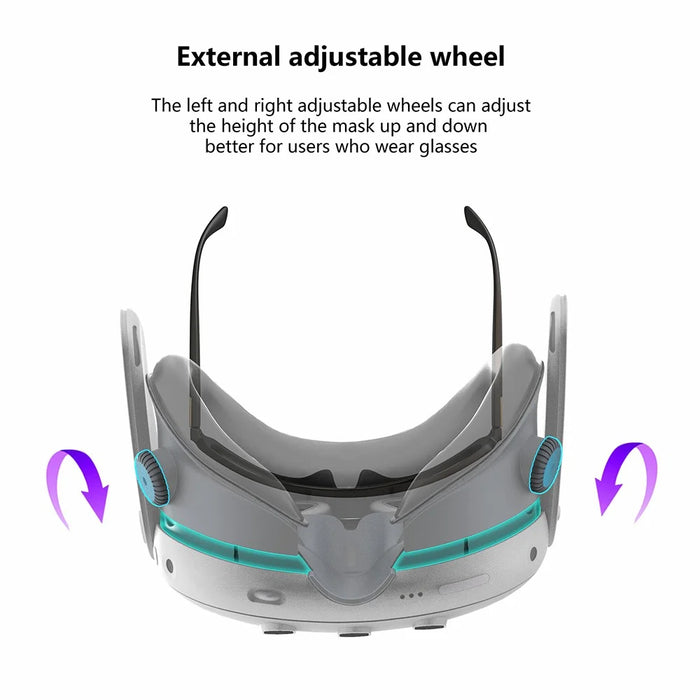 FIIT VR X3 Air Circulation Face Cushion Pad Compatible with Meta Quest 3 Leather Foam Pad Replacement - 7