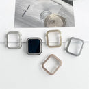 For Apple Watch Series 8 41mm / Series 7 41mm Watch Frame Aluminum Alloy Cover with Rhinestone Decor - Gold - 3