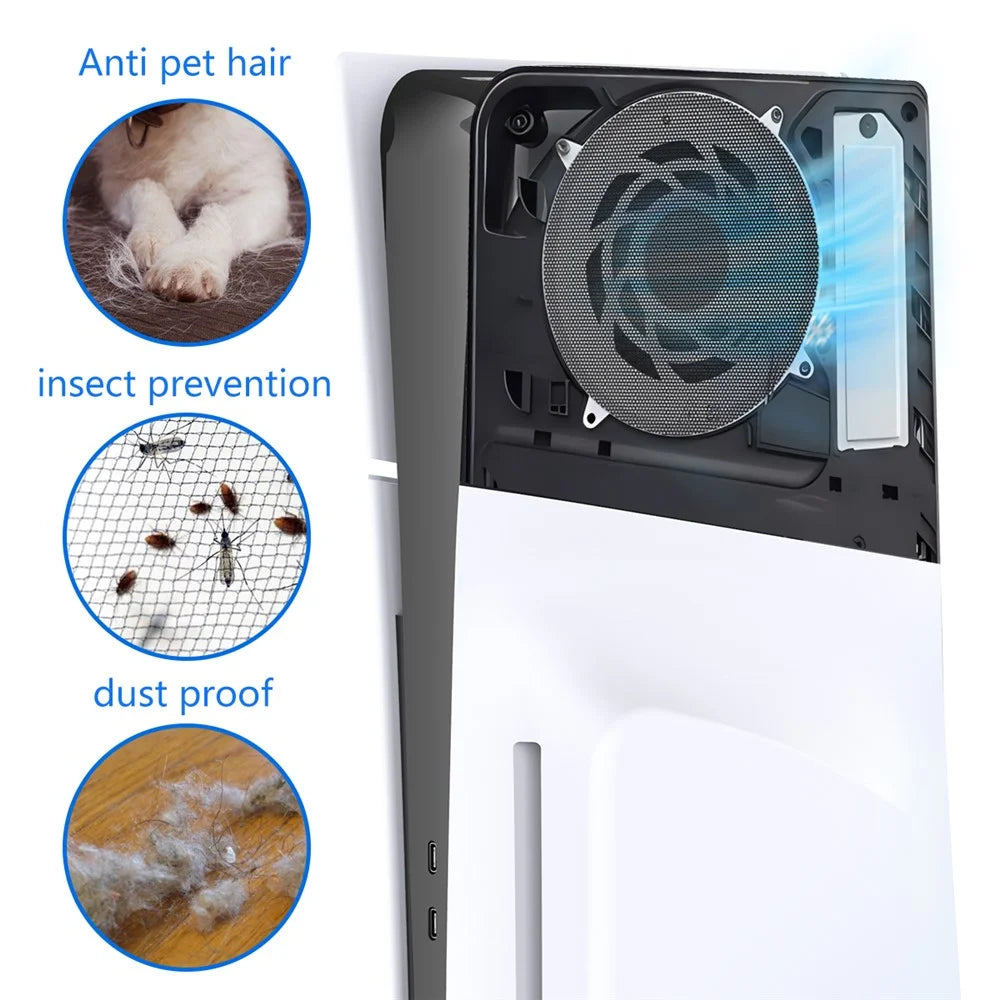 IPEGA PG-P5S037 2-Pack Fan Dust Filter for Sony P5 Slim Digital / Disc Edition Game Console Dust-Proof Net - 4
