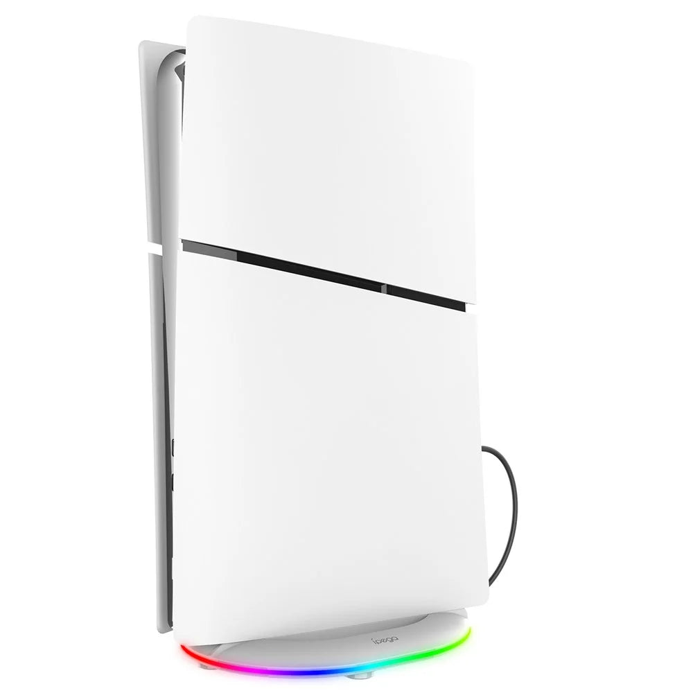 IPEGA PG-P5S035SA RGB Light Vertical Stand Holder for Sony PS5 Slim Digital / Disc Game Console - 4