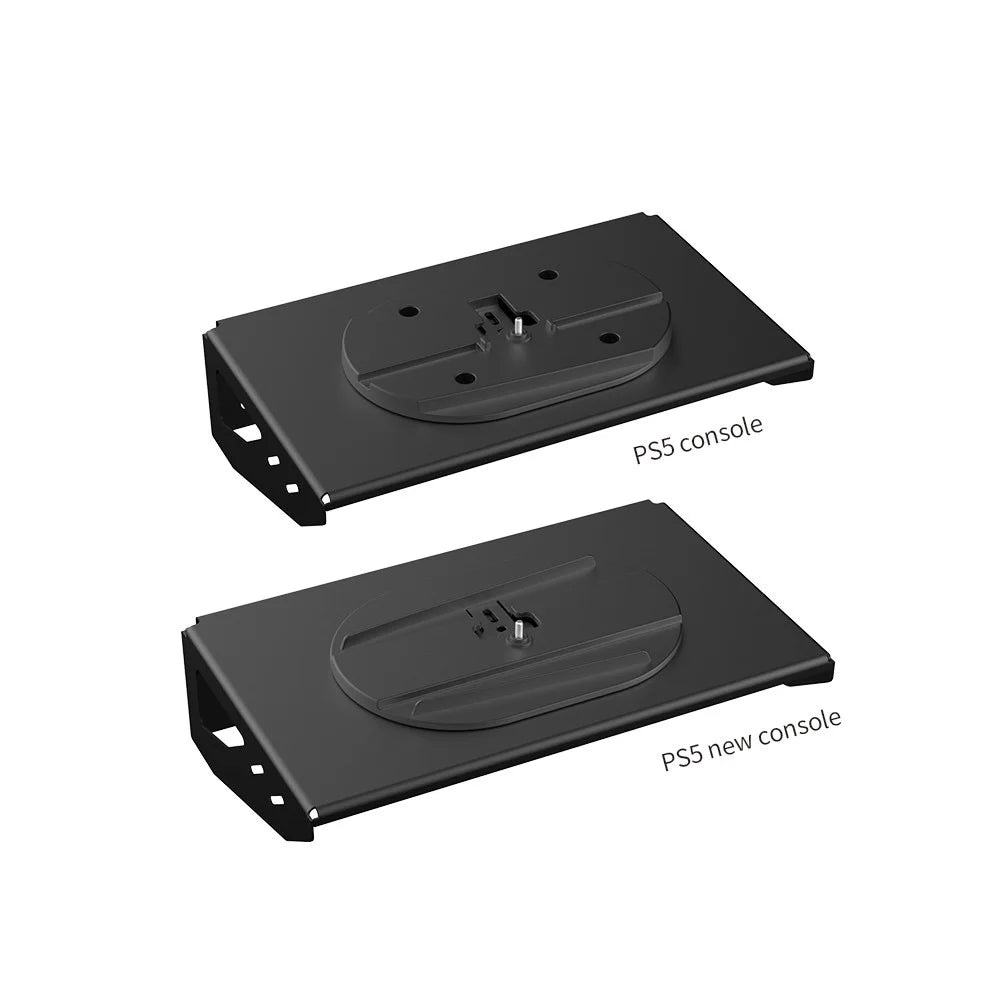 DOBE TP5-3502 Wall Mount Holder for Sony PS5 / Slim Console Bracket Set with Controller Hook, Headset Hook - 3