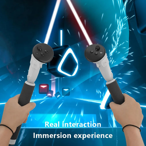 HIBLOKS Gamepad Stick for Oculus Quest 3 Handles Extension Controller Grips ABS+Sponge VR Controller - 2
