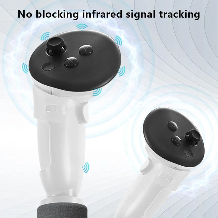 HIBLOKS Gamepad Stick for Oculus Quest 3 Handles Extension Controller Grips ABS+Sponge VR Controller - 4