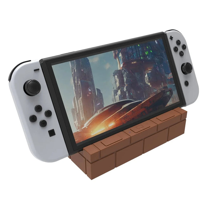HS-SW480 For Nintendo Switch / Switch OLED TV Dock Charging Station with USB, HD Video, Type-C Outputs - Brown - 1