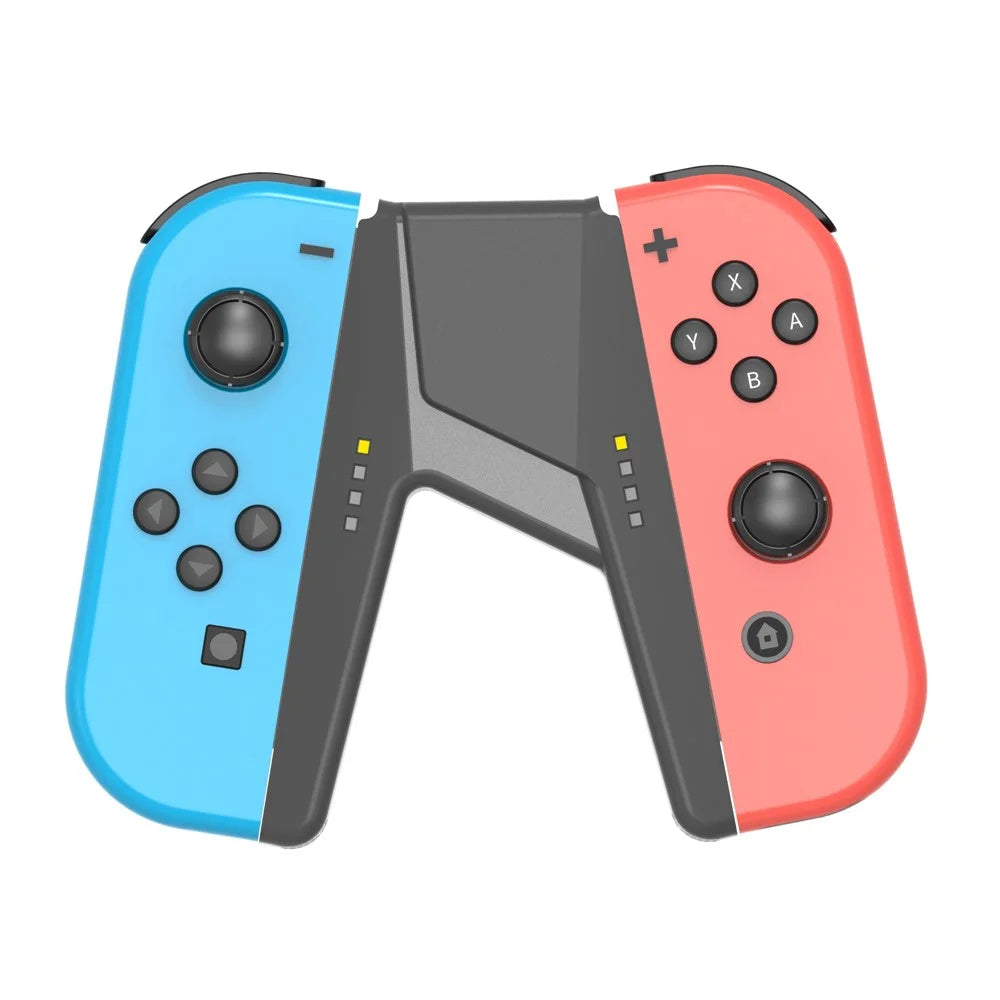 TOPWOLF HS-SW385 For Nintendo Switch OLED Joy-Con Game Controller Charging Handle Grip - Black - 5
