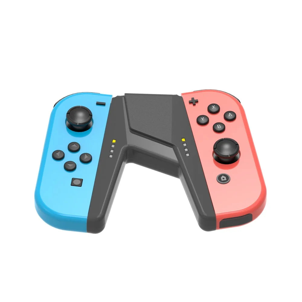 TOPWOLF HS-SW385 For Nintendo Switch OLED Joy-Con Game Controller Charging Handle Grip - Black - 7