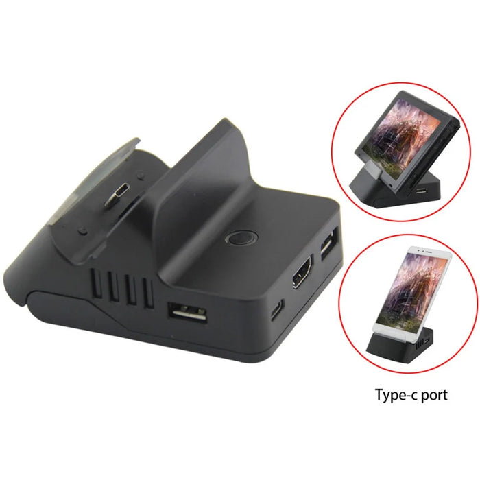 TOPWOLF HS-SW234 For Nintendo Switch / Switch Lite Projection Base USB Hub Charging Dock (1st Gen) - 7