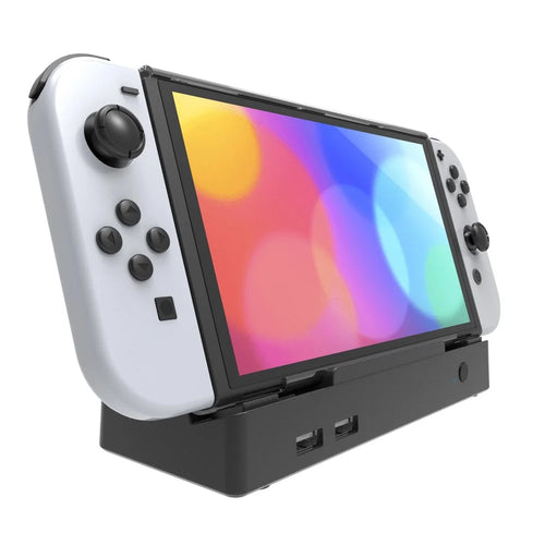 TOPWOLF HS-SW335 For Nintendo Switch / Switch OLED HD Video Screen Projection Base with RJ45 Ethernet Port - 1