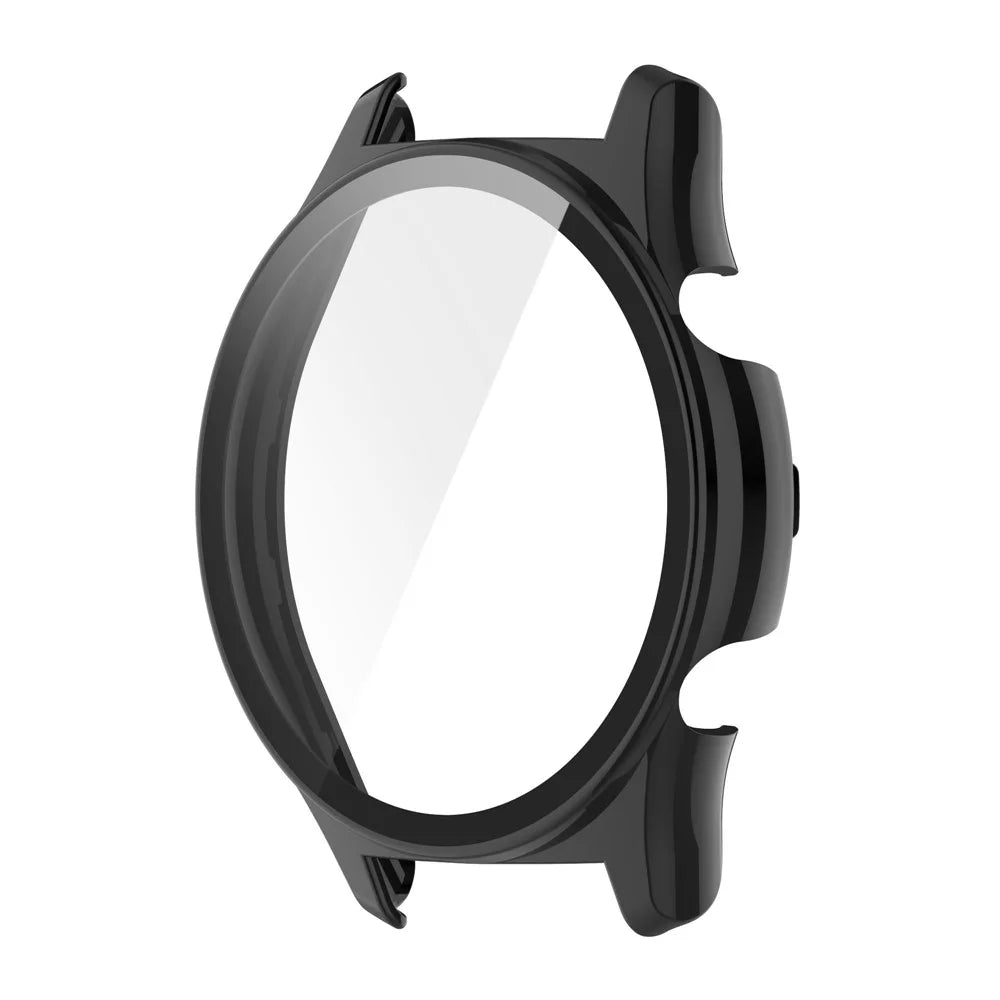 For Honor Watch GS 4 Smartwatch Frame Cover Hard PC Case with Tempered Glass Screen Film - Black - 3
