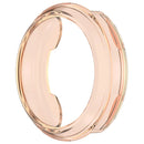 For Garmin Lily 2 Hollow-Out Shockproof TPU Watch Frame Case Smartwatch Protector - Transparent Pink - 3
