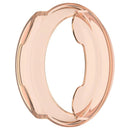 For Garmin Lily 2 Hollow-Out Shockproof TPU Watch Frame Case Smartwatch Protector - Transparent Pink - 4