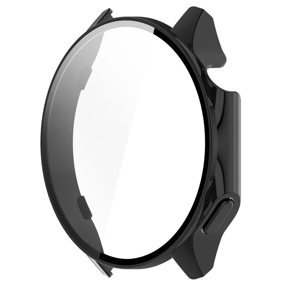 For Oppo Watch X / OnePlus Watch 2 46mm Drop Protection PC Watch Frame Cover with Tempered Glass Screen Film - Black - 3
