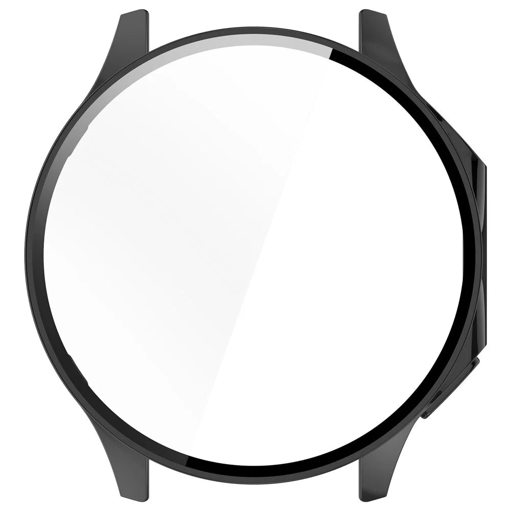 For Oppo Watch X / OnePlus Watch 2 46mm Drop Protection PC Watch Frame Cover with Tempered Glass Screen Film - Black - 5