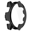 For Garmin Forerunner 165 / Forerunner 165 Music Hard PC Cover Watch Case with Tempered Glass Screen Film - Black - 4