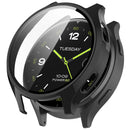 Hard PC Cover for Xiaomi Watch 2 Watch Case with Tempered Glass Screen Film - Black - 1