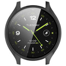 Hard PC Cover for Xiaomi Watch 2 Watch Case with Tempered Glass Screen Film - Black - 6