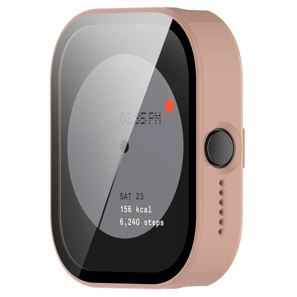 For Nothing CMF Watch Pro (D395) Watch Cover PC+Tempered Film Watch Protective Case Anti-Drop Protection - Sakura Pink - 6