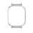 For Nothing CMF Watch Pro (D395) Smart Watch Case Metal Watch Protective Cover 20mm Watch Protector - Silver - 1
