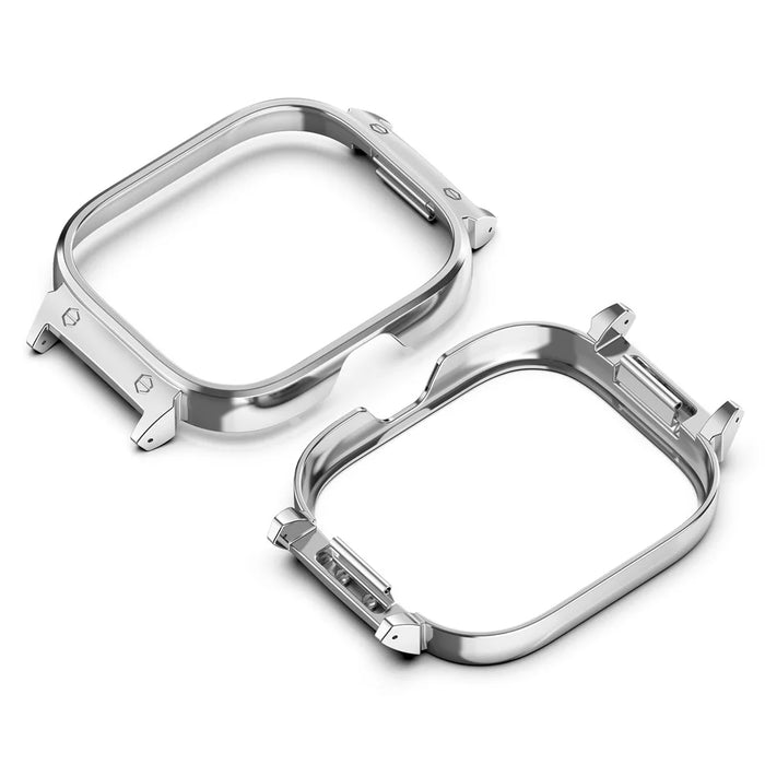 For Nothing CMF Watch Pro (D395) Smart Watch Case Metal Watch Protective Cover 20mm Watch Protector - Silver - 3