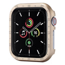 For Apple Watch Series SE3 / SE2 / SE1 /  6 / 5 / 4 44mm Case Aluminum Alloy Hollow Watch Cover with Dial Plate - Gold - 1