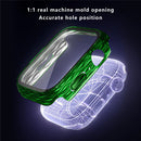For Apple Watch Series SE3 / SE2 / SE1 /  6 / 5 / 4 40mm Watch Case Anti-Drop PC Cover + Tempered Film - Transparent Green - 2