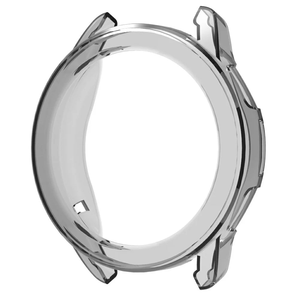 For Xiaomi Watch S3 Hollow-Out Smartwatch Protector Shockproof TPU Watch Frame Case - Transparent Black - 1
