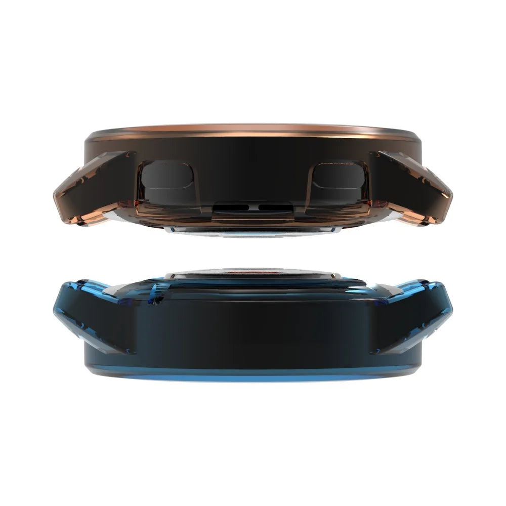For Xiaomi Watch S3 Hollow-Out Smartwatch Protector Shockproof TPU Watch Frame Case - Transparent Black - 3