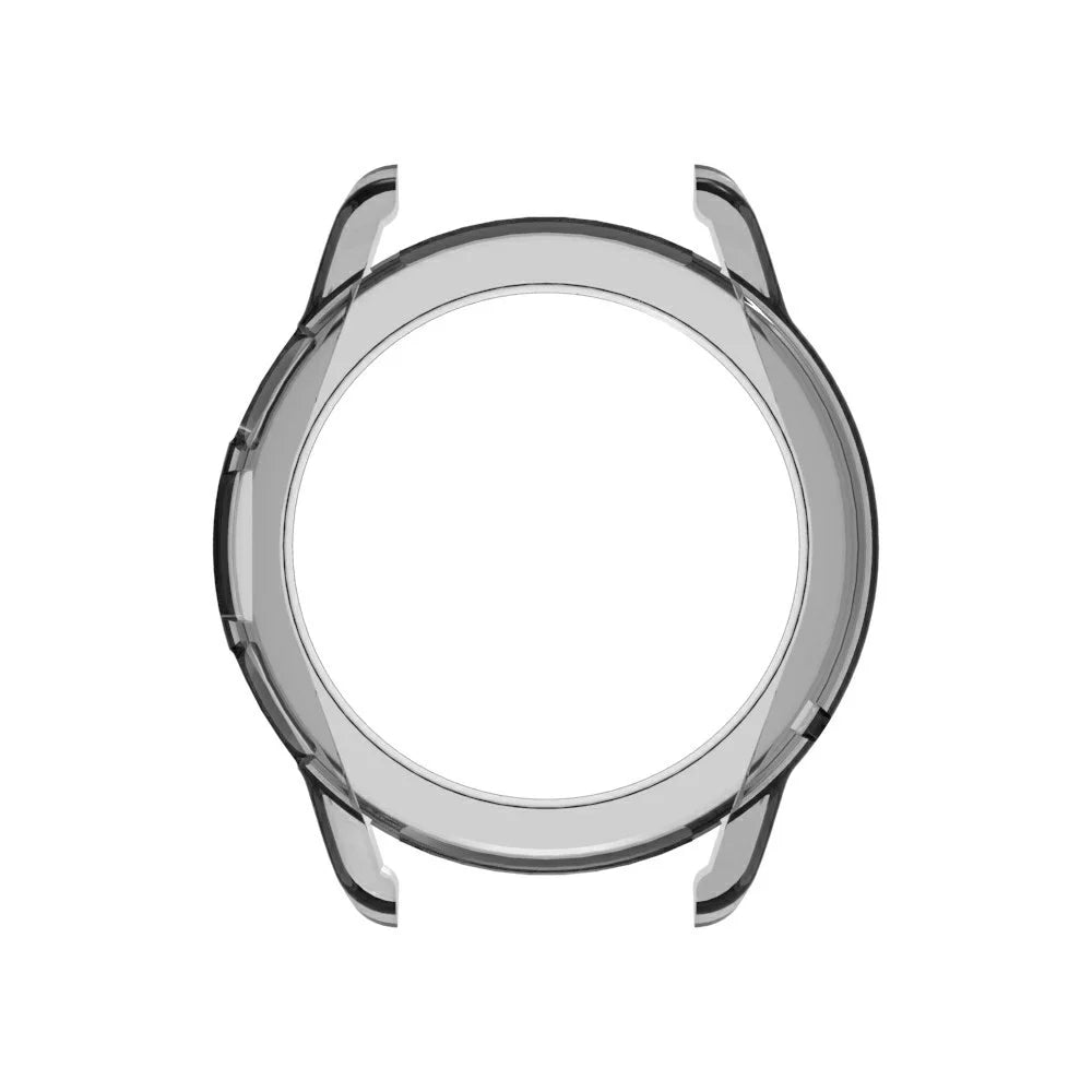 For Xiaomi Watch S3 Hollow-Out Smartwatch Protector Shockproof TPU Watch Frame Case - Transparent Black - 4