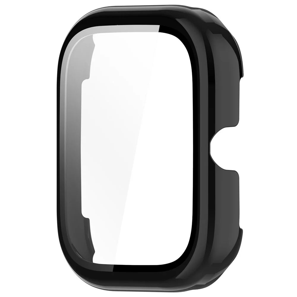 For Honor Choice Haylou Watch Protective Case PC Cover with Tempered Glass Screen Film - Black - 2