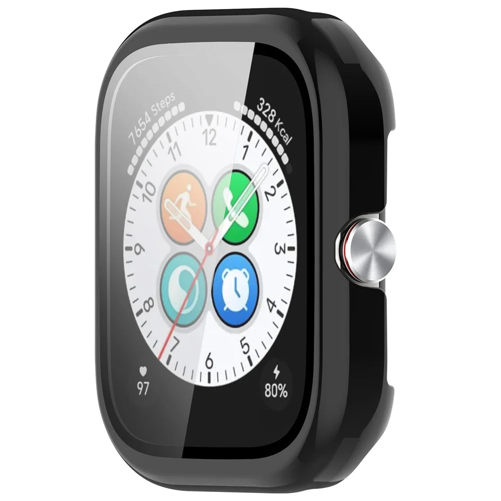 For Honor Choice Haylou Watch Protective Case PC Cover with Tempered Glass Screen Film - Black - 5