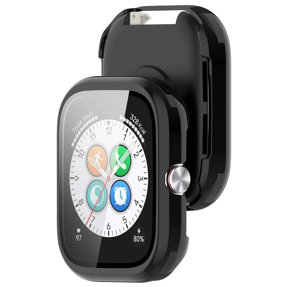 For Honor Choice Haylou Watch Protective Case PC Cover with Tempered Glass Screen Film - Black - 6