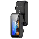For Huawei Band 10 / Band 10 NFC / Band 9 / Band 9 NFC / Band 8 / Band 8 NFC Hard PC Watch Cover with Tempered Glass - Black - 7
