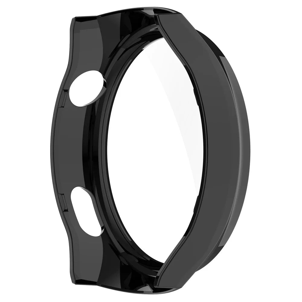 For Huawei Watch 4 Pro Case PC Cover with Curved Tempered Glass Screen Protector - Black - 3