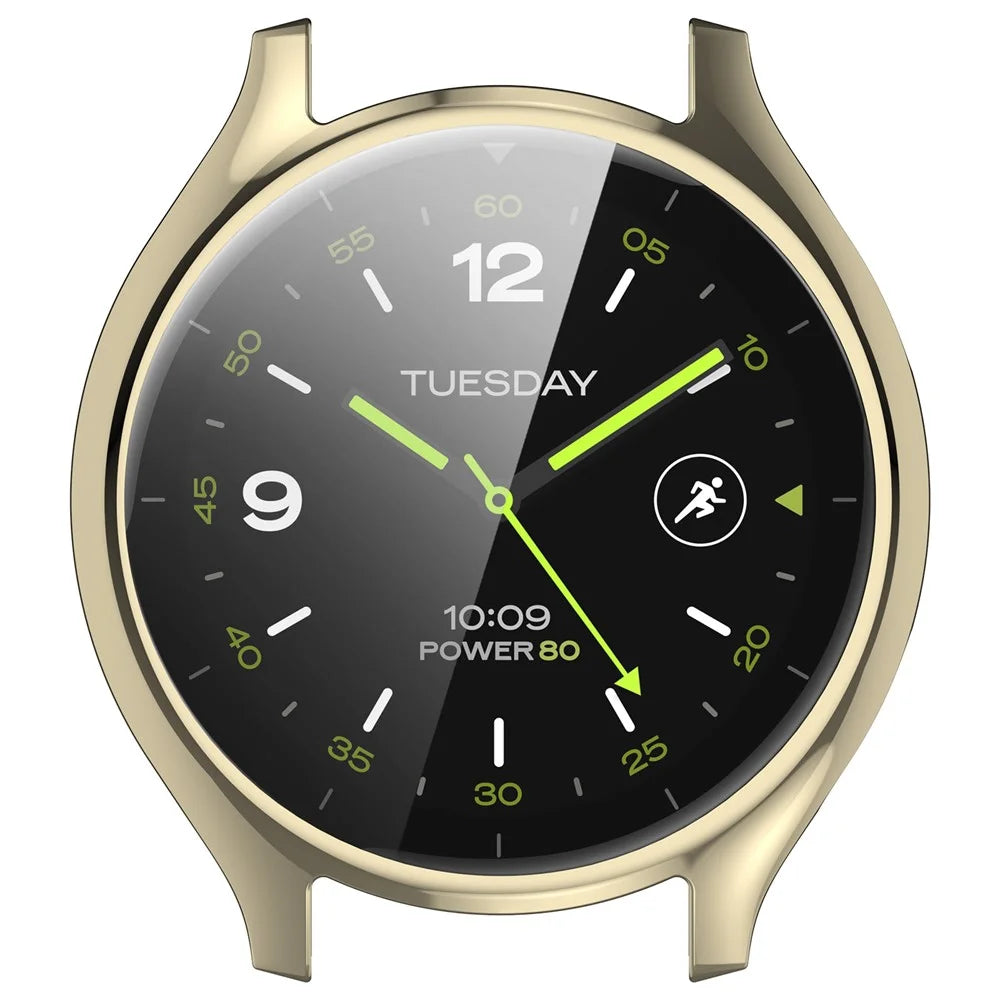 For Xiaomi Watch 2 Electroplated TPU Watch Case Full Coverage Protective Cover - Gold - 6