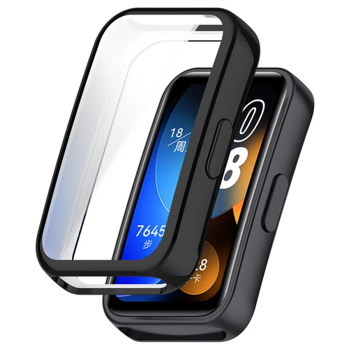 For Huawei Band 9 / 9 NFC / 8 / 8 NFC TPU Watch Protective Case Electroplating Full Coverage Shell - Black - 1