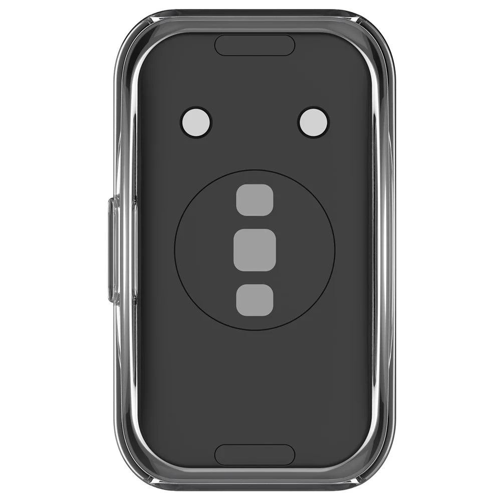 For Huawei Band 9 / 9 NFC / 8 / 8 NFC TPU Full Cover Watch Protective Case Electroplating Shell - Transparent White - 6