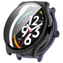 For Haylou Solar Lite (R001) Hard PC Watch Frame Cover with Tempered Glass Screen Film - Black - 1