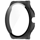 For Haylou Solar Lite (R001) Hard PC Watch Frame Cover with Tempered Glass Screen Film - Black - 2
