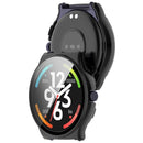 For Haylou Solar Lite (R001) Hard PC Watch Frame Cover with Tempered Glass Screen Film - Black - 6