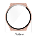 For Haylou Solar Lite (R001) Hard PC Watch Frame Cover with Tempered Glass Screen Film - Black - 7