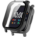 For Haylou Smart Watch 2 LS02 Anti-Drop PC Watch Case with Built-In Tempered Glass Film - Black - 1