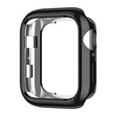 For Apple Watch Series 9 8 7 45mm / SE3 / SE2 / SE1 /  6 / 5 / 4 44mm / 3 2 1 42mm TPU Watch Cover Electroplated Hollow Frame - Black - 2