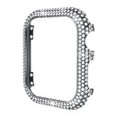For Apple Watch Series SE3 / SE2 / SE1 /  6 / 5 / 4 40mm Watch Case Rhinestone Alloy Protective Frame - Black - 2